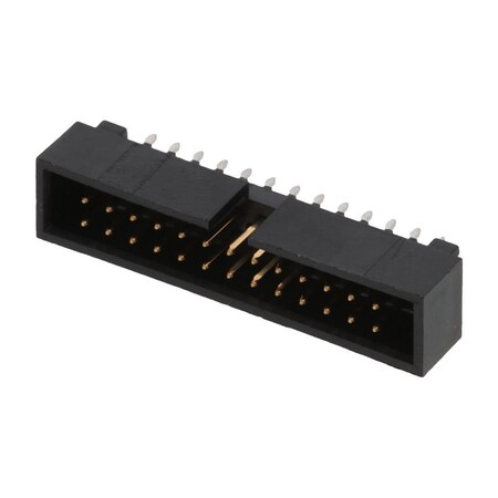 Molex Board Connector, 26 Contact(S), 2 Row(S), Male, Straight, 0.1 Inch Pitch, Solder Terminal, Guide 702462604